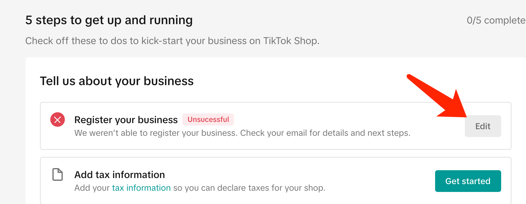 TIKTOK美国本土店自注册流程